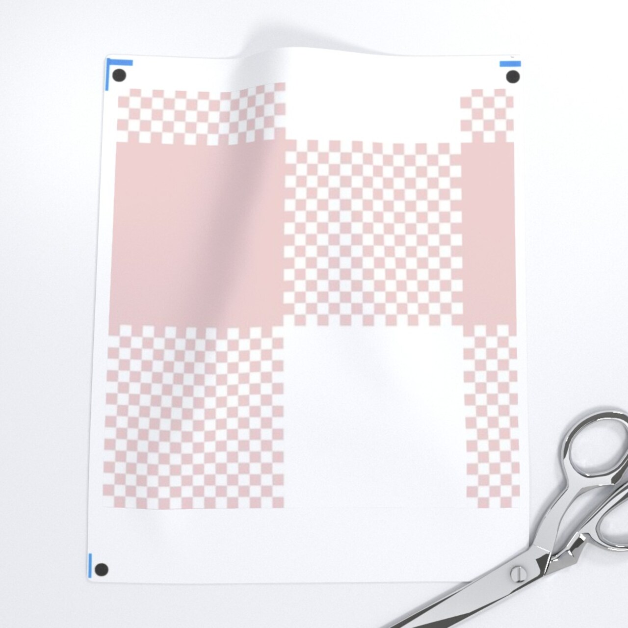 Pink Gingham Blush Cottagecore French Country Plaid Checkered Picnic Spring Summer Large Scale Custom Printed Fabric by Spoonflower Various Fabrics by the Yard or Fat Quarter